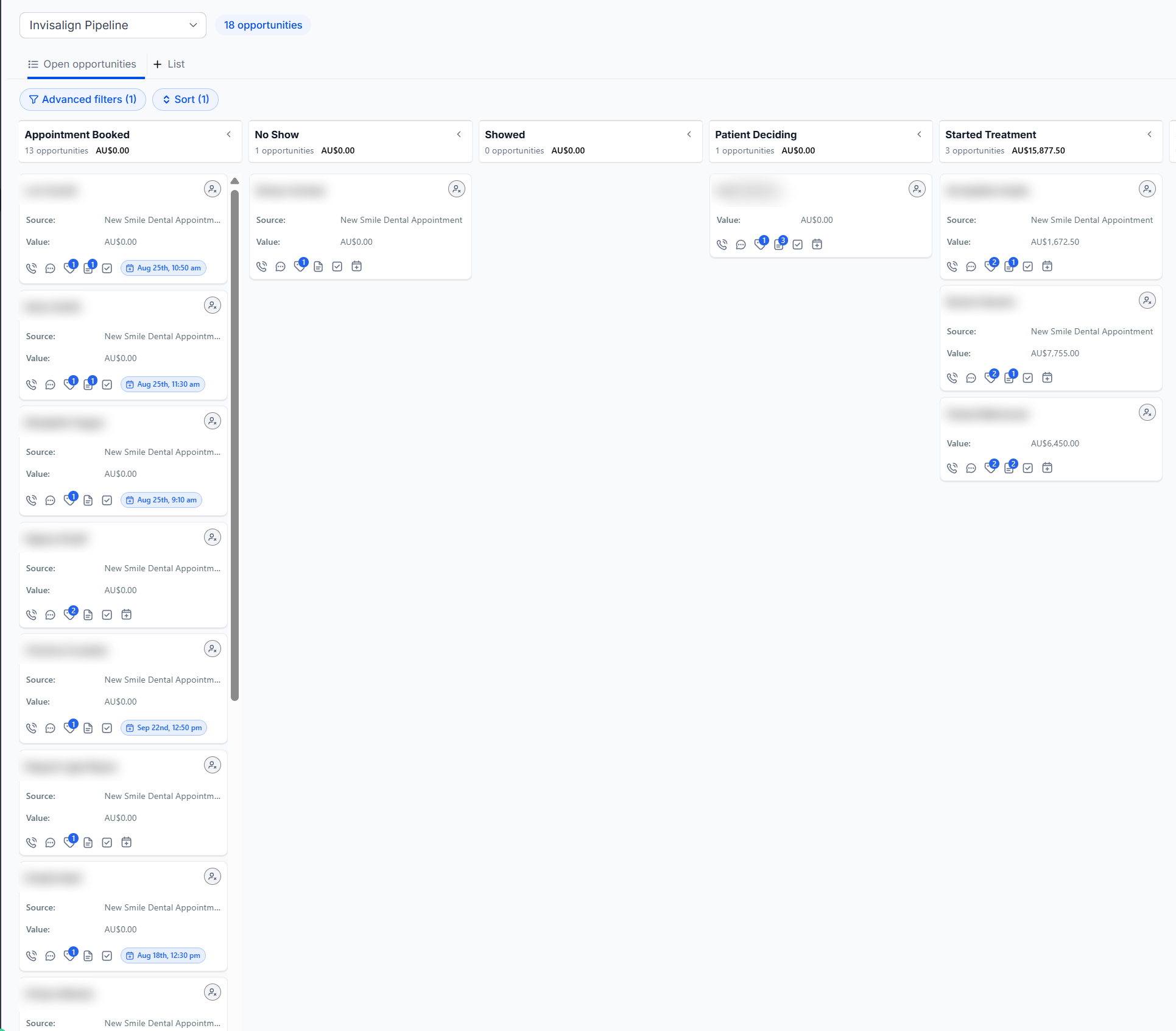 PurpleFire CRM pipeline